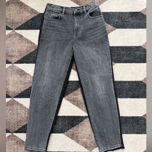 Alexander Wang - Distressed Black Half Denim/Half Sweatpant (Size 24)